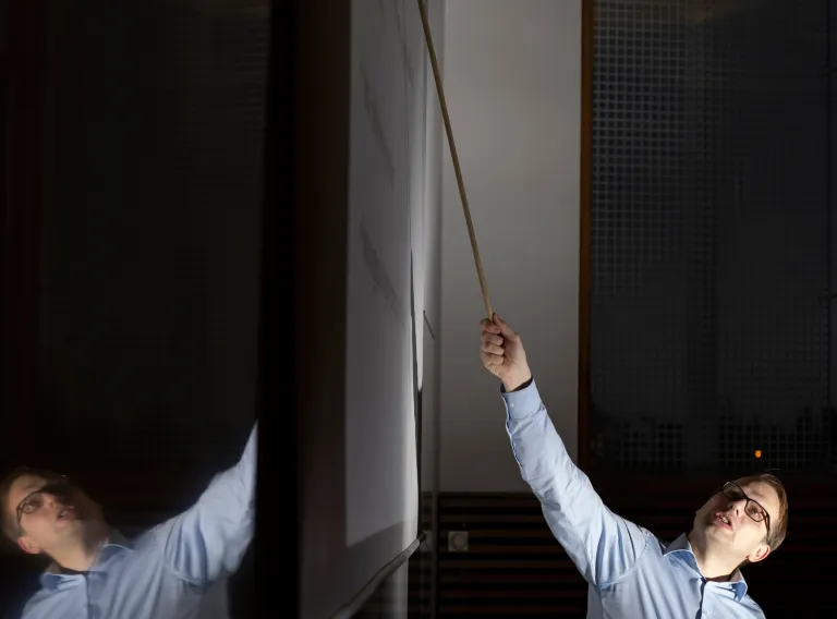 Mathematic explained on whiteboard