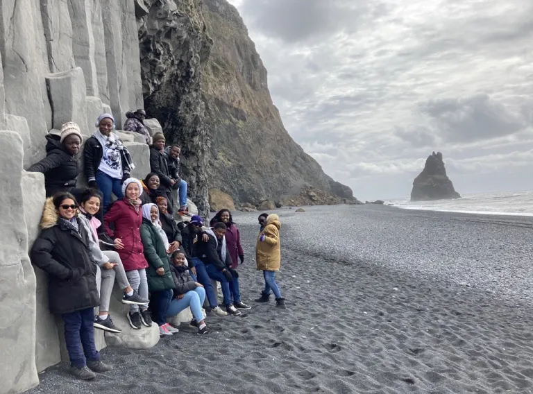 GEST-programme students in Reynisfjara