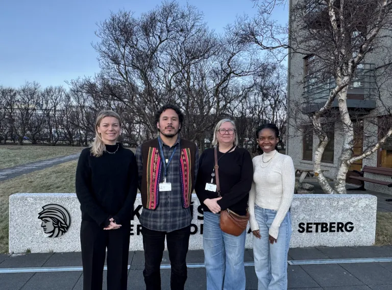 Representatives of the parties involved with the two projects.