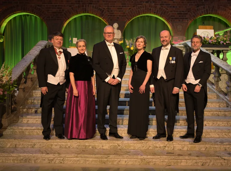 Six international members were inducted into the KSLA this year. Jón Geir Pétursson is the third from the left.