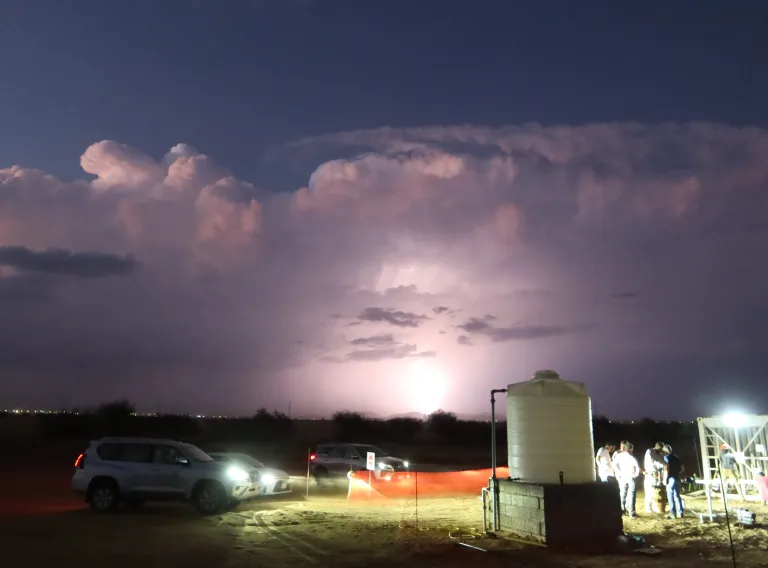 Fieldwork in Saudi Arabia.