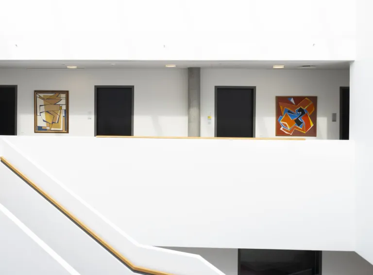 Few paintings on a wall