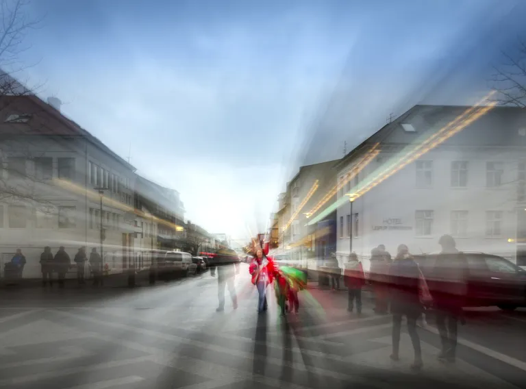 People at Skólavörðuholt, Reykjavík