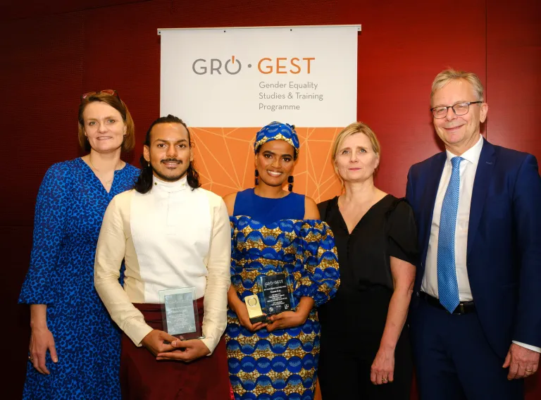 Mihitha Basnayake, Ramatu Issah, Nína Björk Jónsdóttir, Irma Erlingsdóttir and Jón Atli Benediktsson