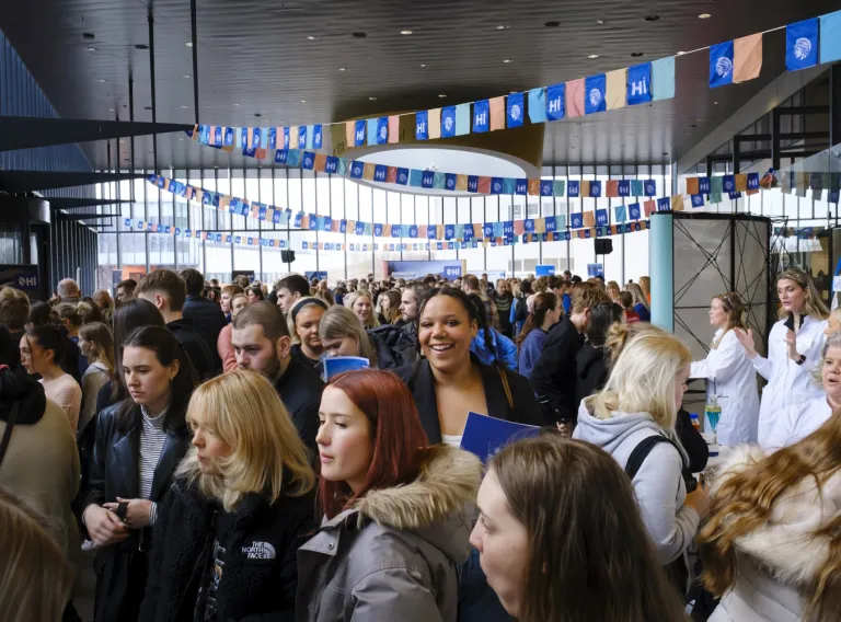 People on University centre on the University day