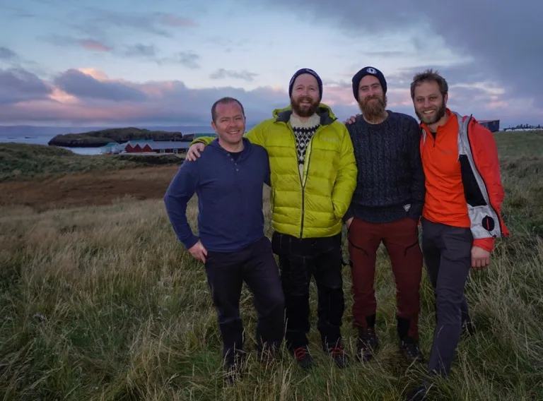 John McCarthy, Kevin Martin, Fraser Cameron and Héðinn Þorkelsson