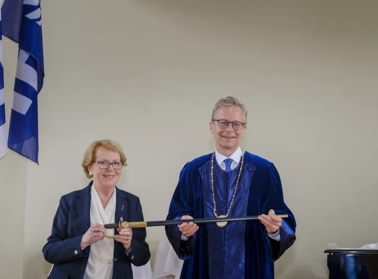 Vigdís Finnbogadóttir and Jón Atli Benediktsson