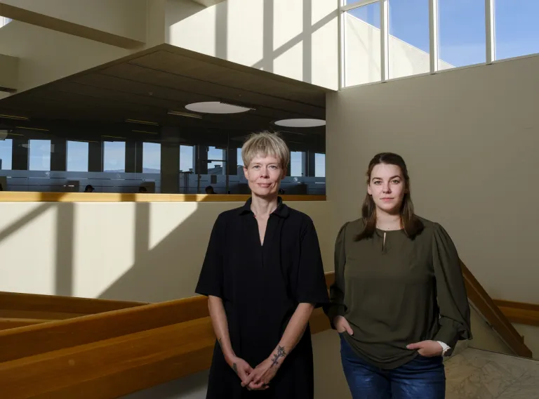 Gyða Margrét Pétursdóttir and Sveina Hjördís Þorvaldsdóttir