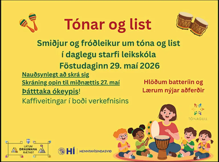 Tónar og list í leikskóla