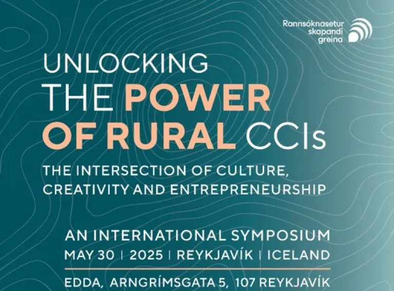 This international symposium, held in Reykjavík, brings together thought leaders, policymakers, researchers, and creatives to explore the transformative potential of Cultural and Creative Industries (CCIs) in rural and non-urban areas across Europe. Unlocking the Power of Rural CCIs