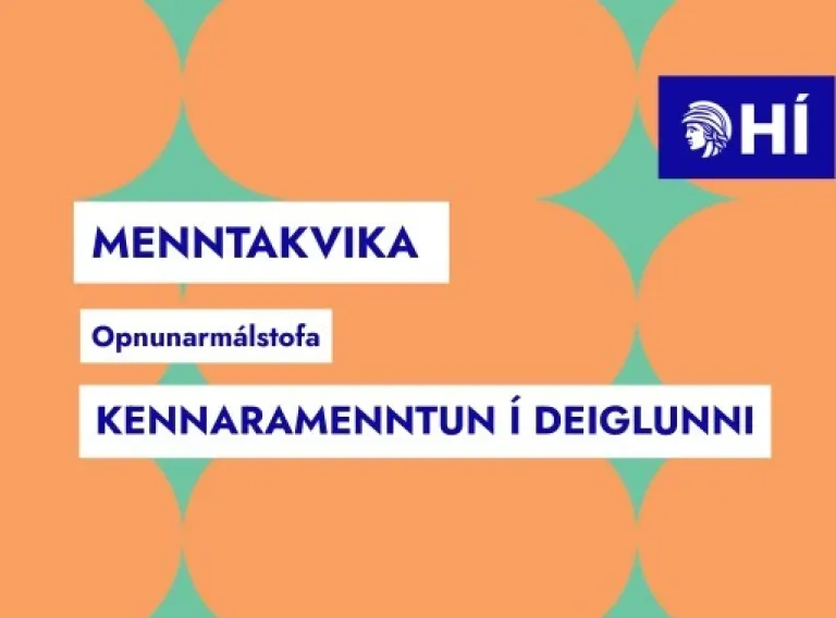 Opening event of Menntakvika Conference
