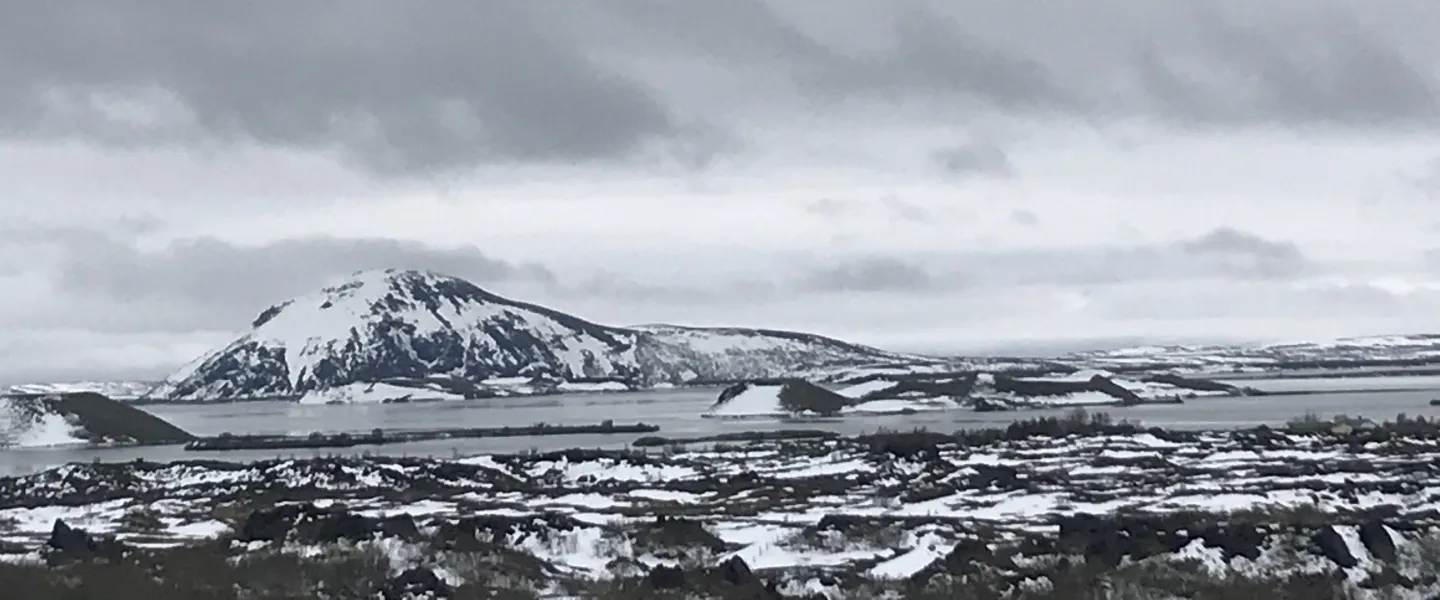 Mývatn in the winter-time