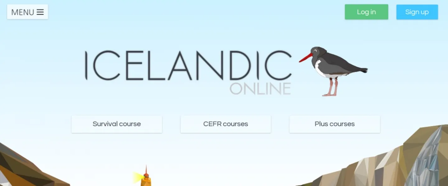 Icelandic online screenshot