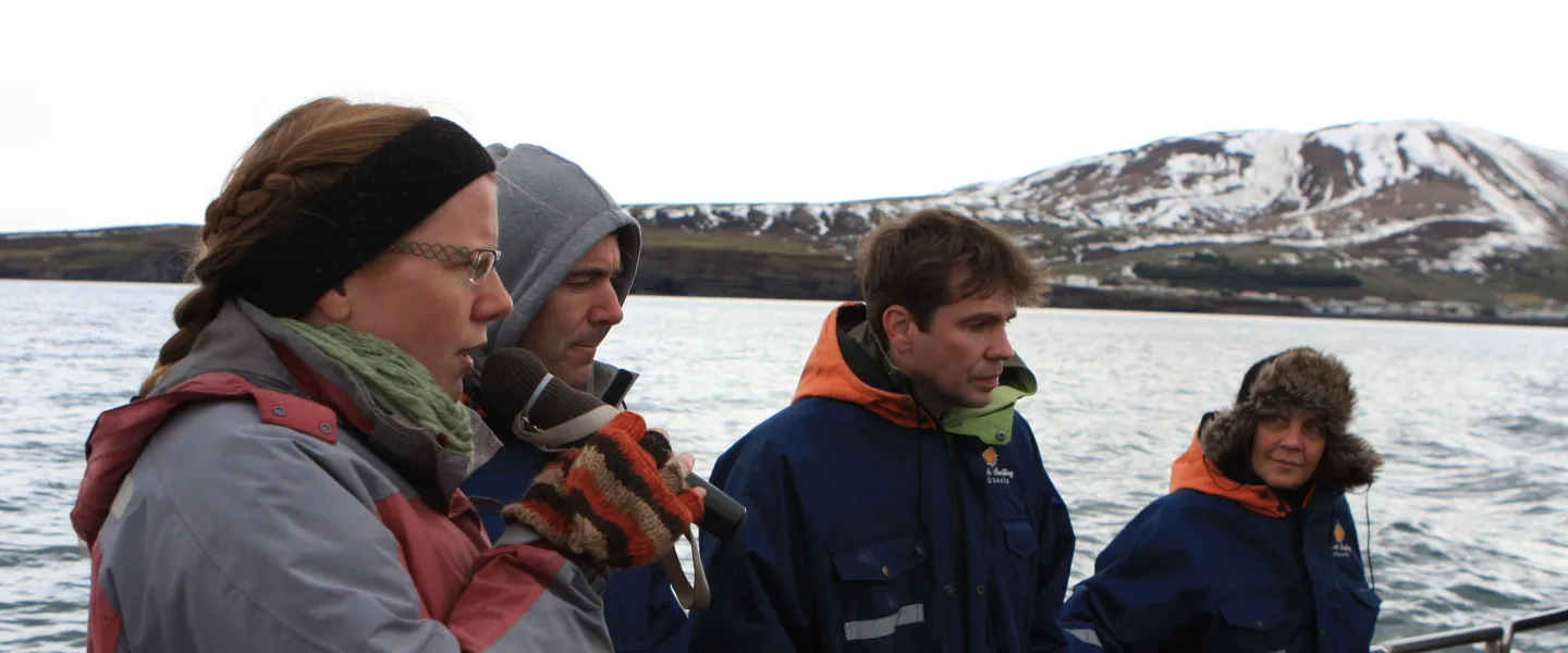 Marianne Rasmussen with a group of researchers.