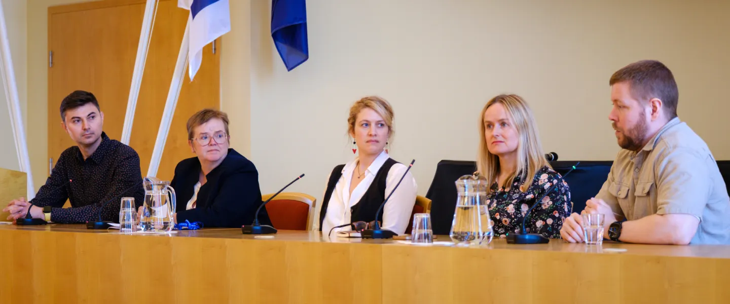 Speakers at the Truth Matter conference in the Ceremonial Hall.