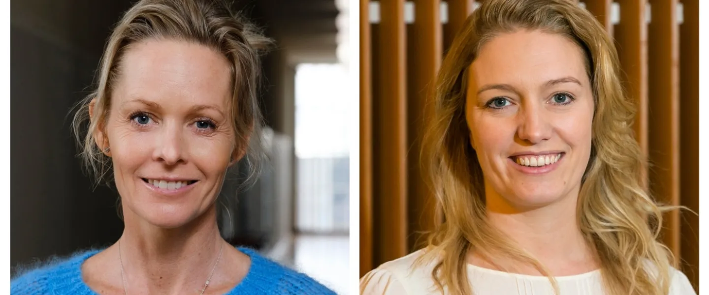 Helga Zoega, professor of public health, and Emma Marie Swift, associate professor at the Faculty of Nursing and Midwifery.