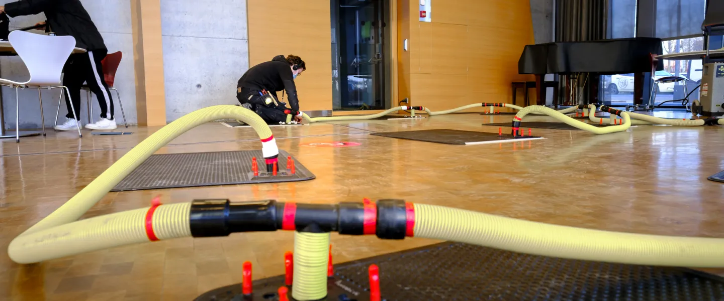 Water damages in University centre