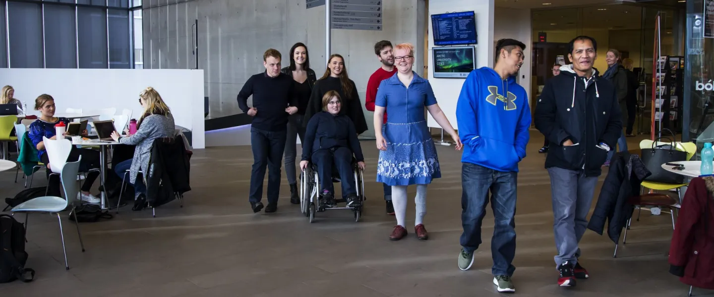 People at University centre