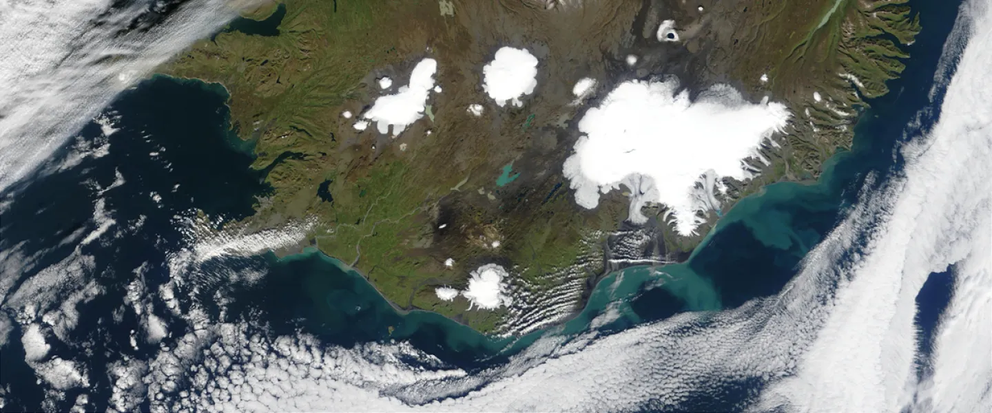 Iceland seen from space