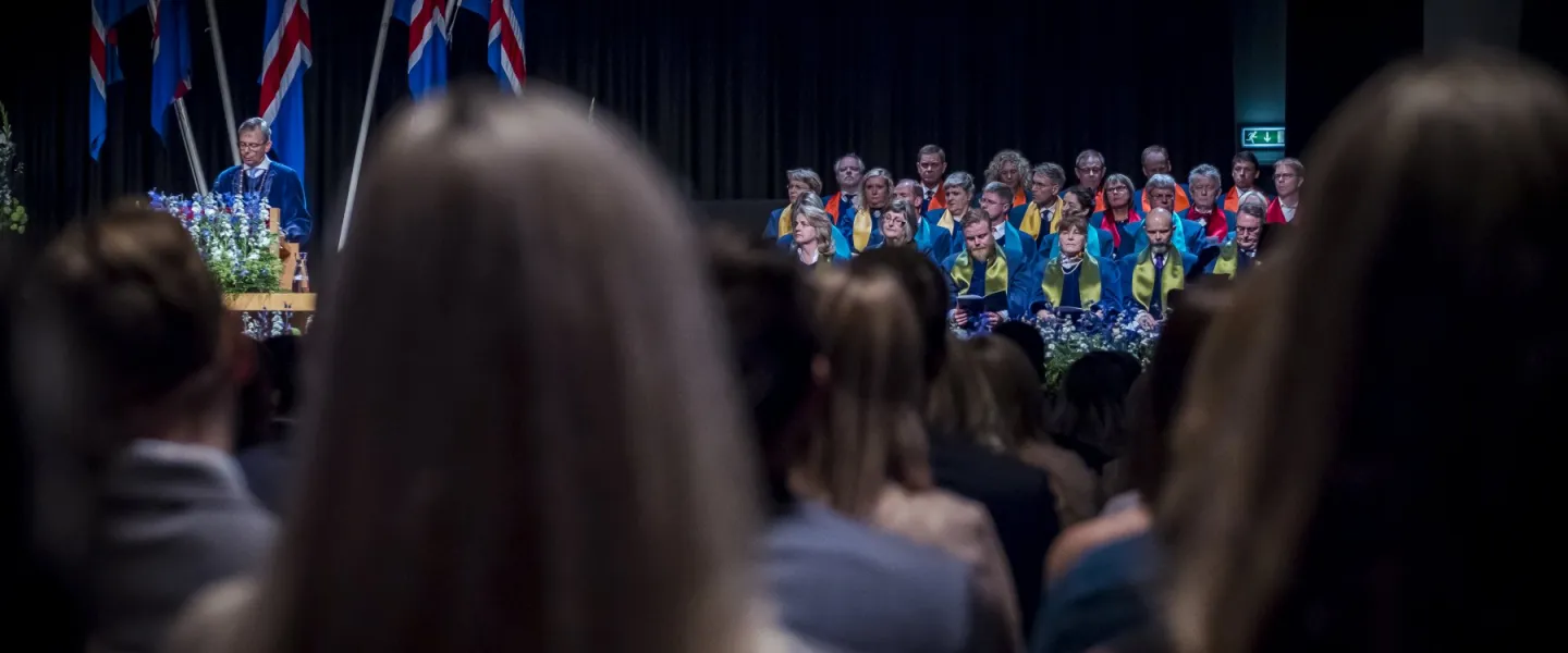 From a graduation ceremony in University of Iceland