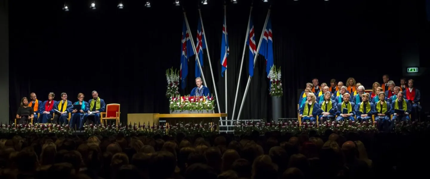 From a graduation ceremony in University of Iceland