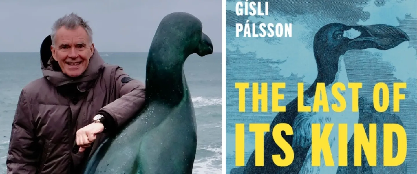 Gísli Pálsson and a cover of his book  "The Last of Its Kind"
