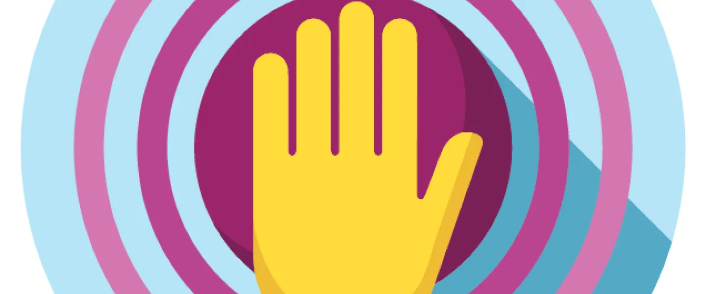 The button in Ugla to report gender-based and sexual harassment or violence, as well as bullying