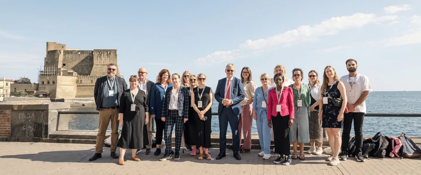 Icelandic Aurora representatives in Naples, Italy