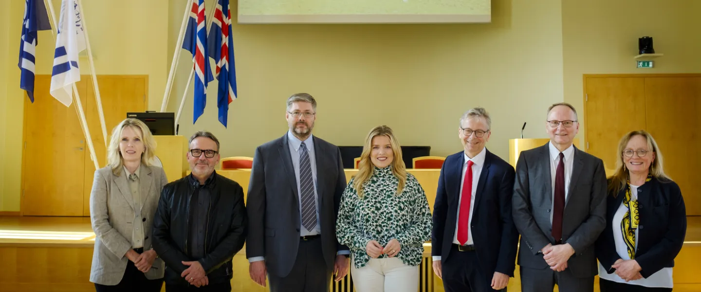 Áslaug Arna Sigurbjörnsdóttir, Jón Atli Benediktsson, Egill Viðarsson, Ivon Stefán Cilia, Hrafnhildur Ólafsdóttir, Inga Þórsdóttir and Runólfur Pálsson