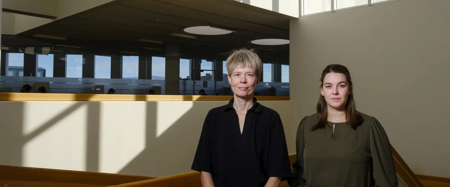 Gyða Margrét Pétursdóttir and Sveina Hjördís Þorvaldsdóttir