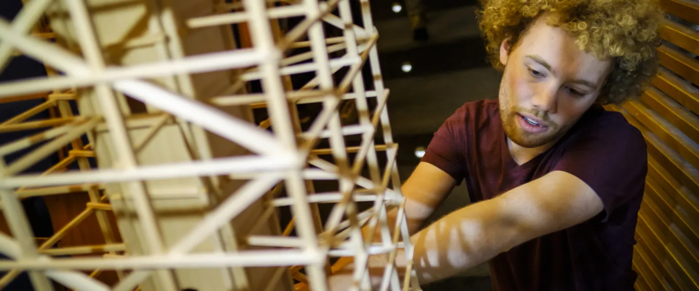 Student on the university day