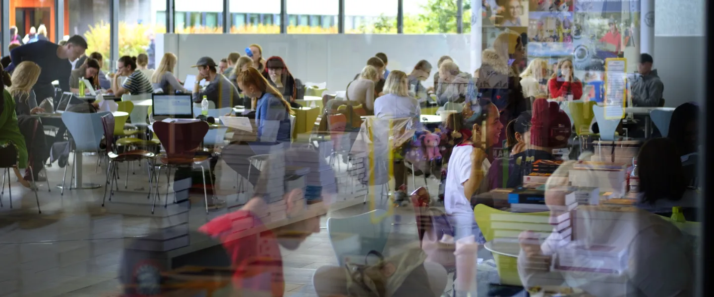 People at University centre, University of Iceland