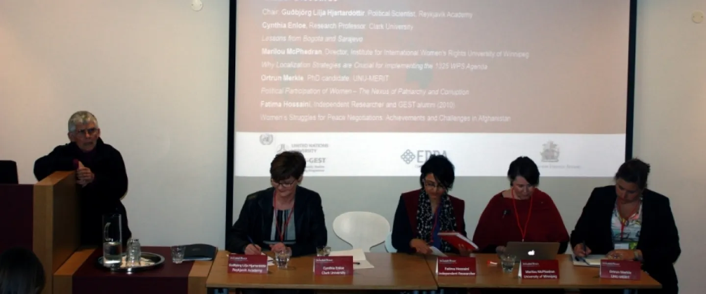 international conference Inclusive Peace: Women, Peace and Security Post 2015