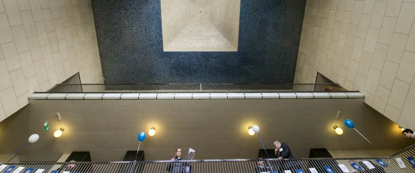 Inside University of Iceland main building