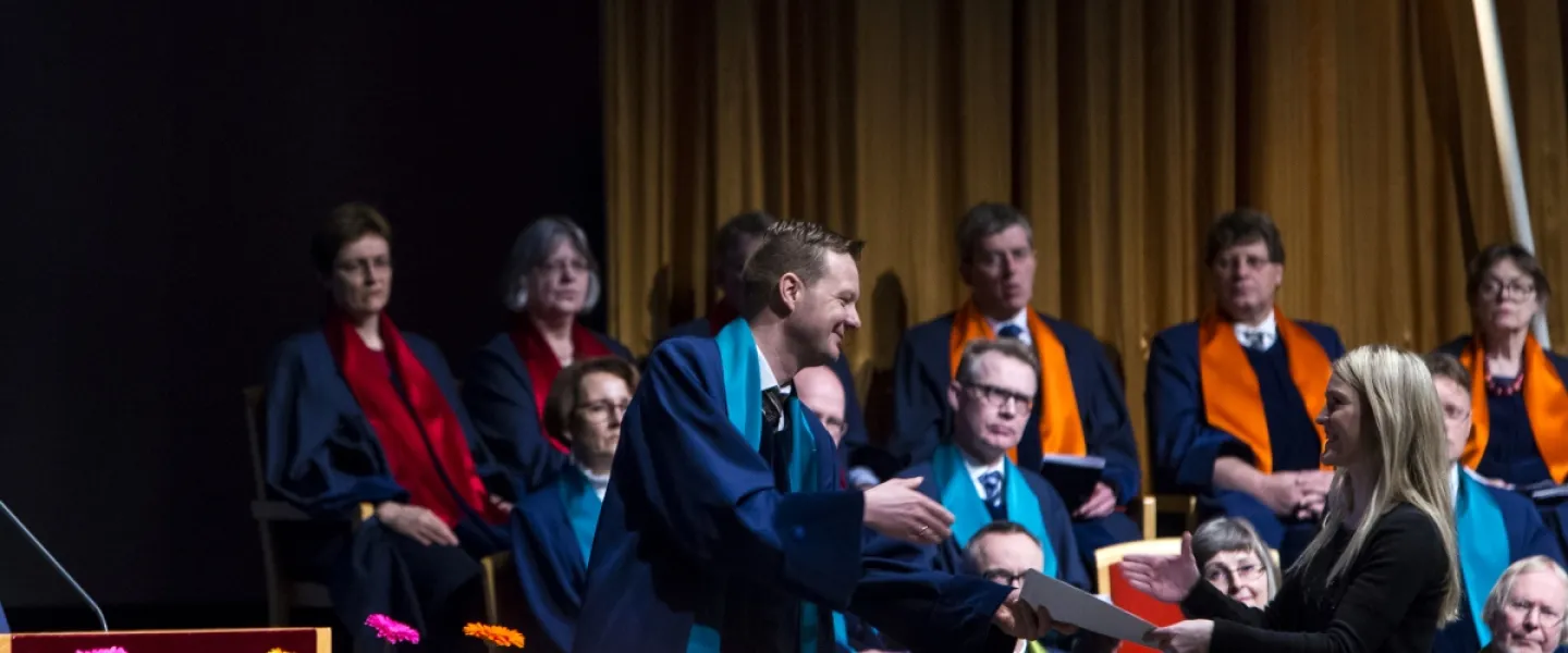 Graduation ceremony at University of Iceland