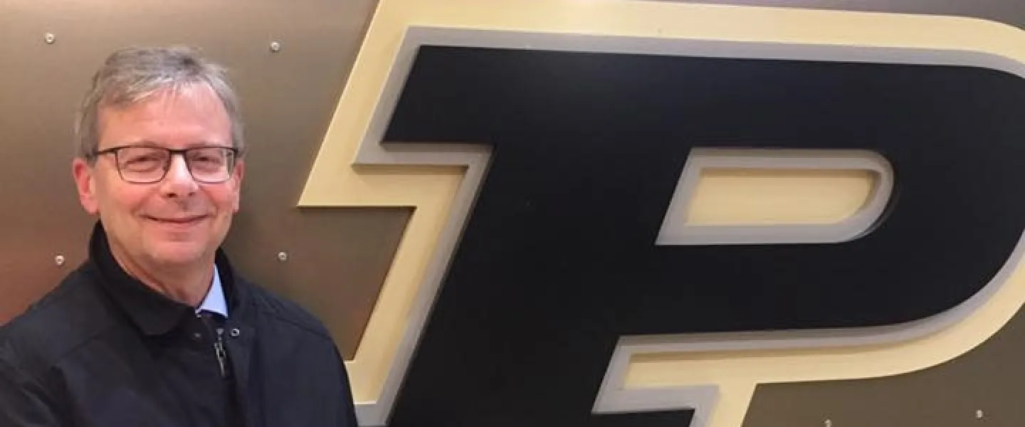 Jón Atli Benediktsson, Rector, with the 2016 Electrical & Computer Engineering Awards from the Purdue School of Electrical & Computer Engineering