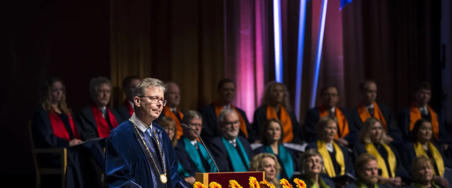 Graduation ceremony at University of Iceland