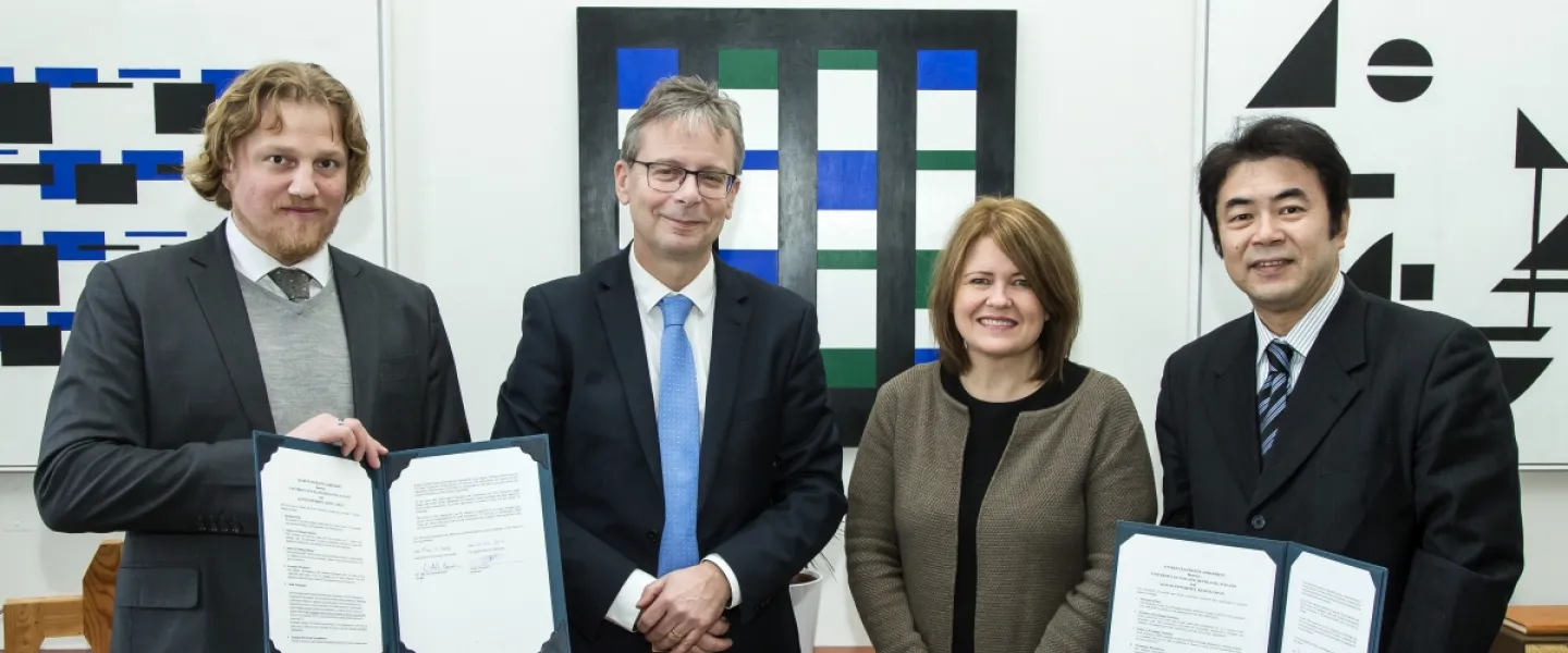 Hafliði Sævarsson, Jón Atli Benediktsson, Friðrika Harðardóttir, Toshiyuki Yokota