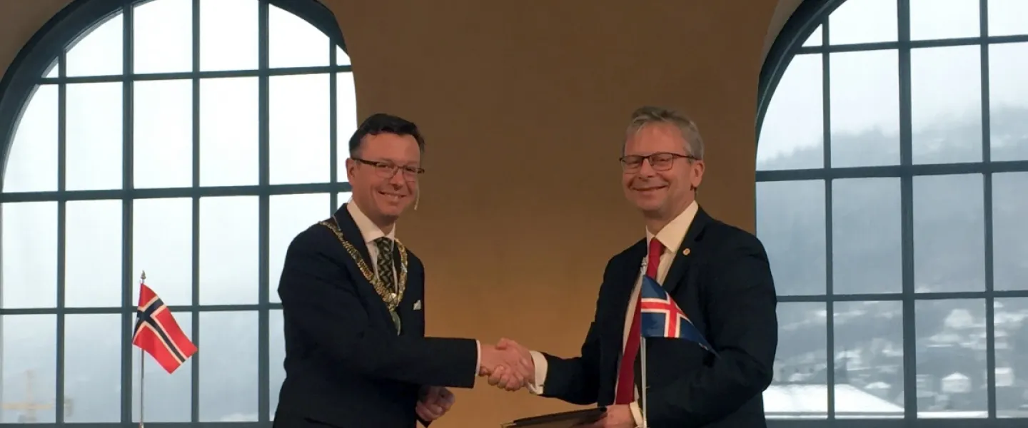 Dag Rune Olsen and Jón Atli Benediktsson