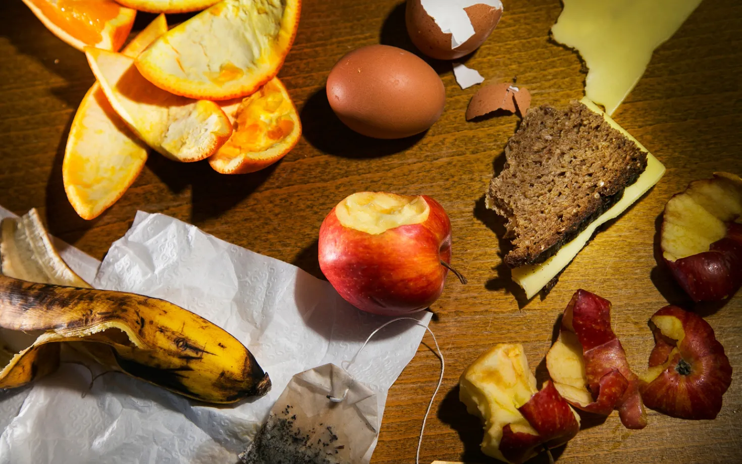 Food waste for recycling
