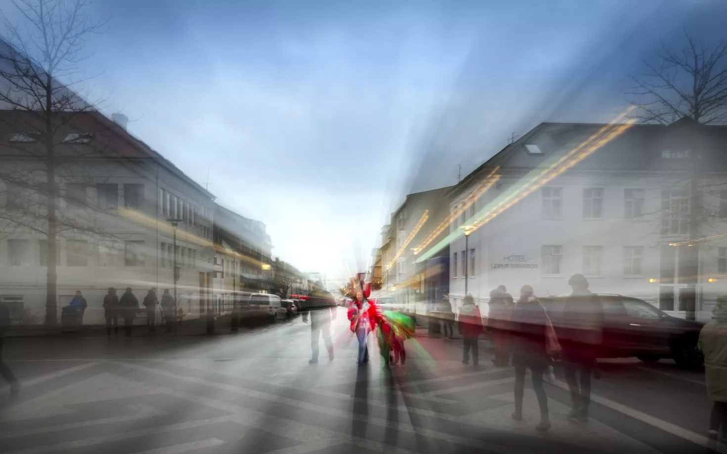 People at Skólavörðuholt, Reykjavík