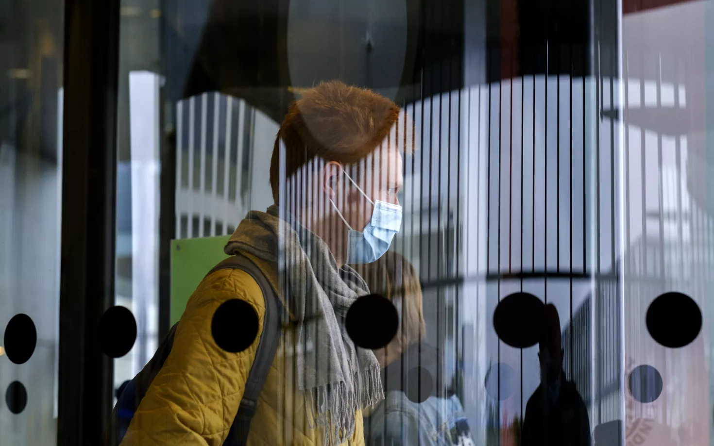 Man with face mask during covid-19 pandemic