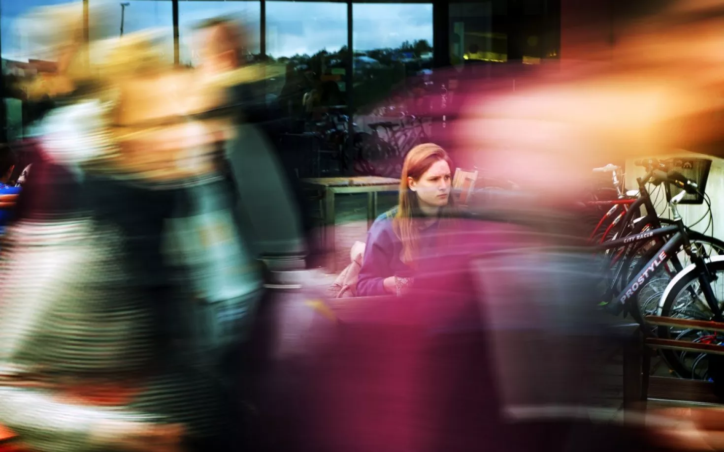 People outside of University centre