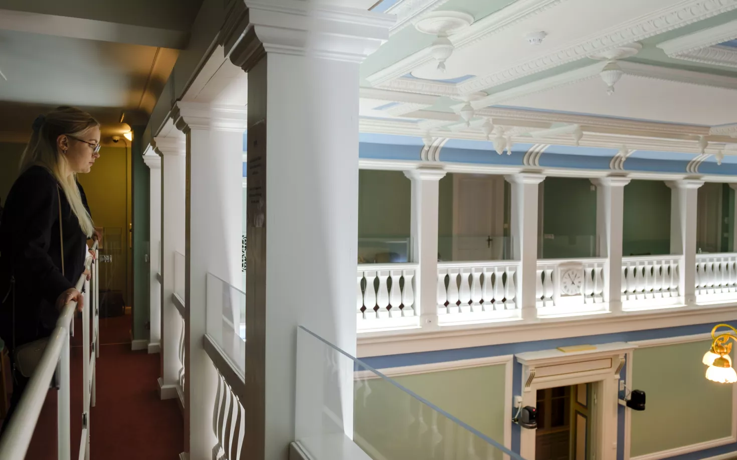 Inside the Parliament house of Iceland