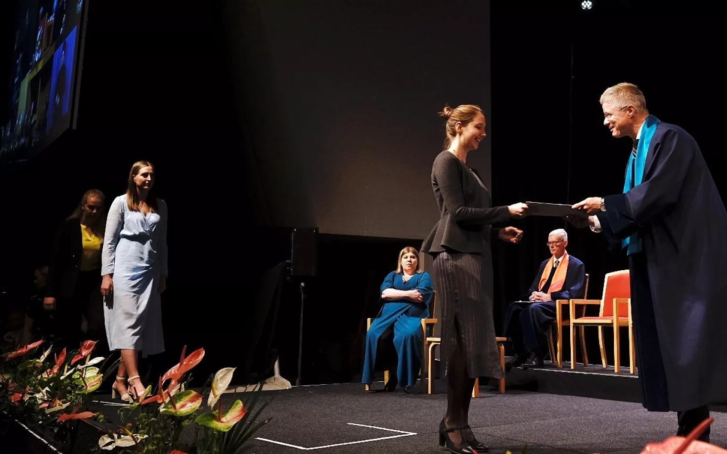 From graduation ceremony at University of Iceland in June 2020