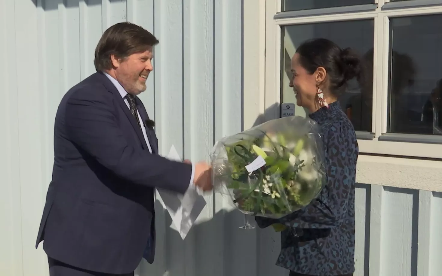 Katti Frederiksen, receiving the International Vigdís Prize