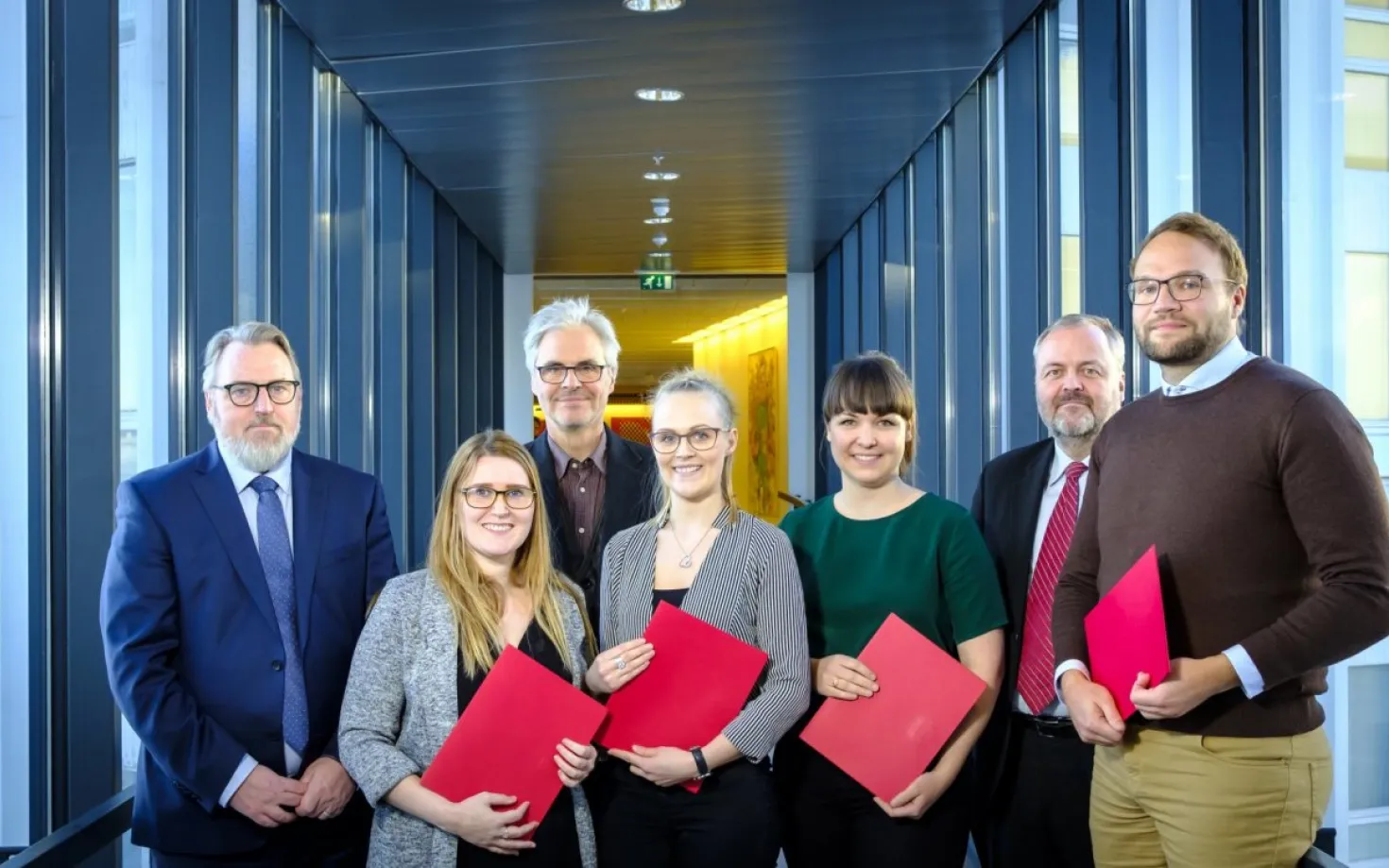 Ingi Rúnar Eðvarðsson, Björk Gunnarsdóttir, Runólfur Smári Steinþórsson, Aldís Sunna Ólafsdóttir, Aldís Sveinsdóttir, Gylfi Magnússon and Hjörtur Örn Eysteinsson.