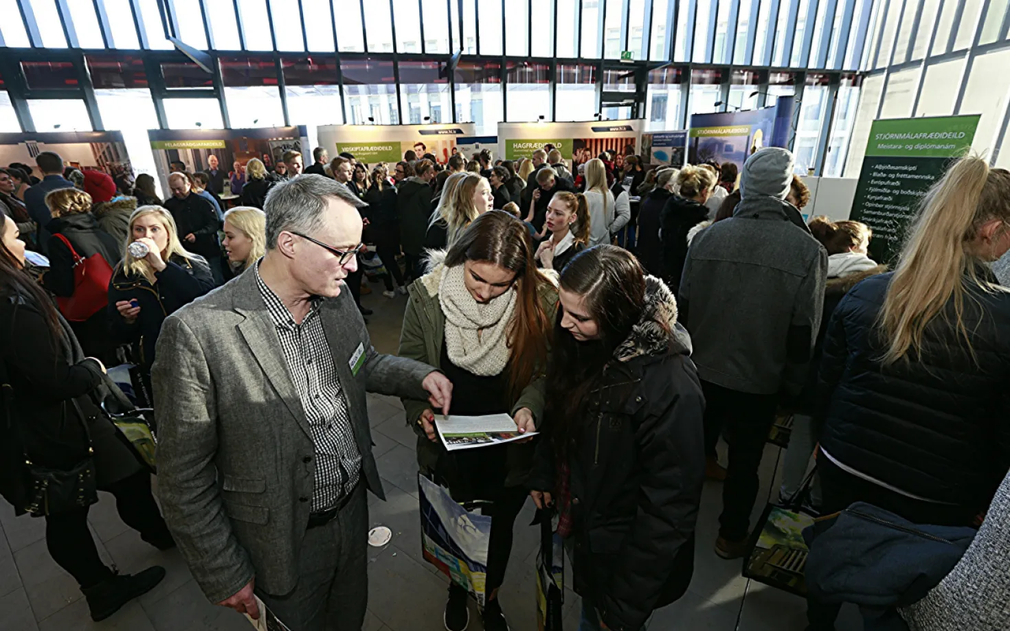 Visitors at the University day
