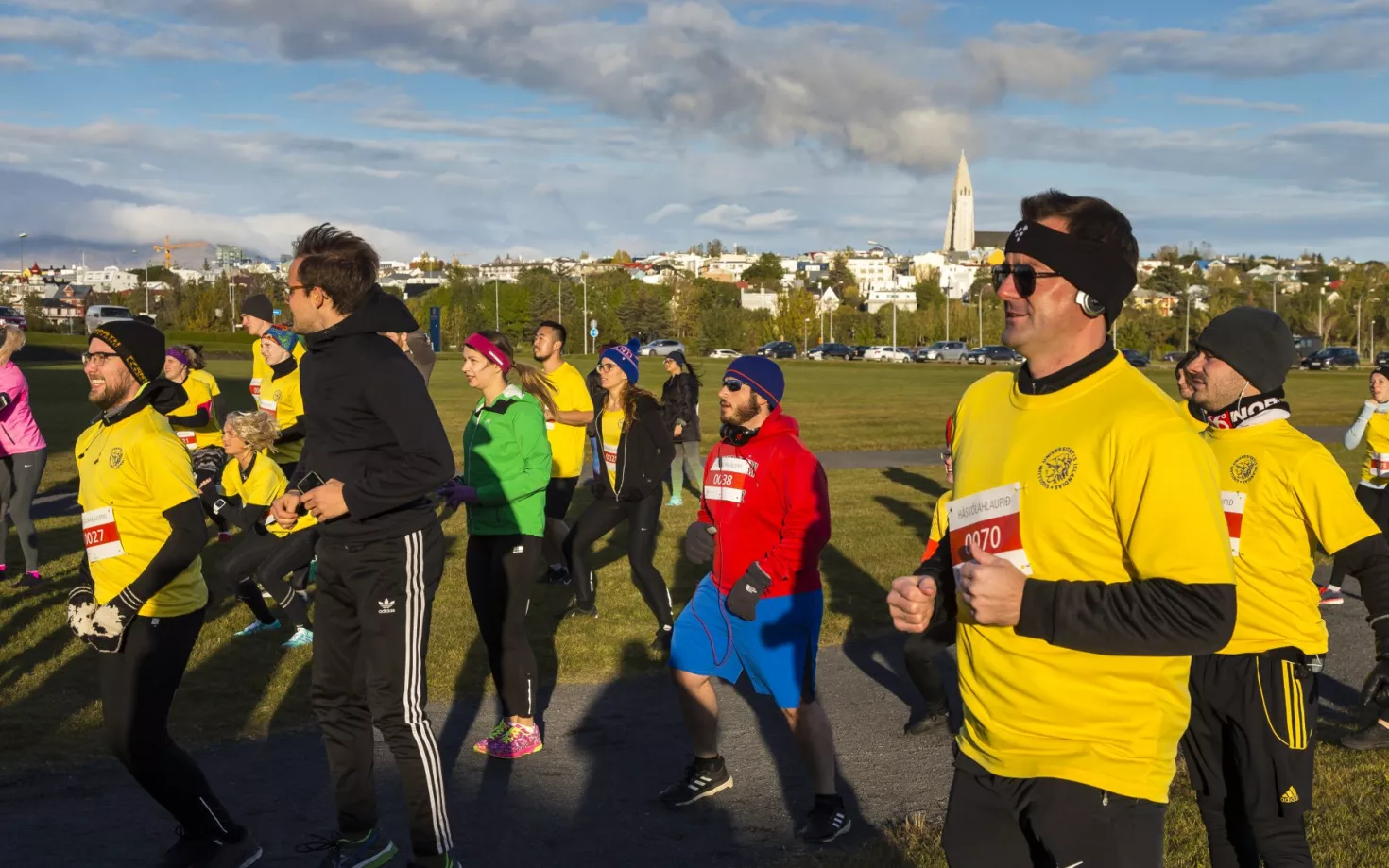 Participants in the University run