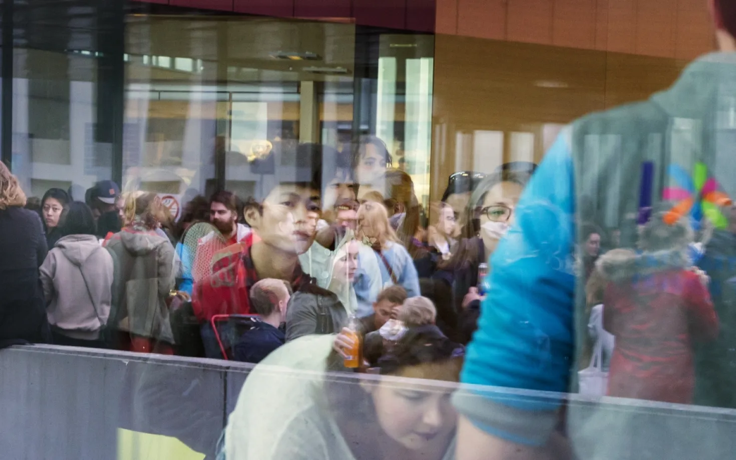 People at University centre, University of Iceland